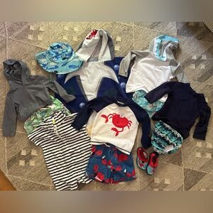 Carter's Kids Swim Set - Blue, Gray, Red